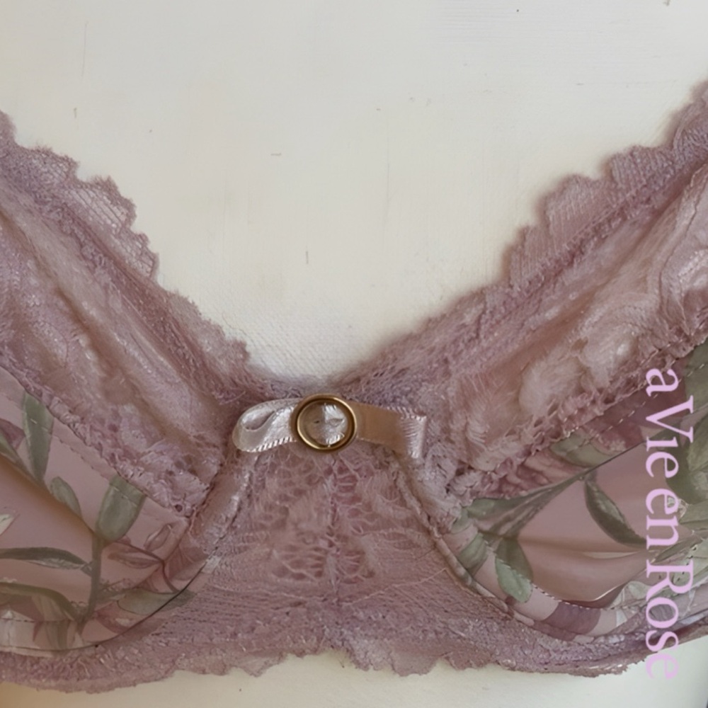 🌺La Vie En Rose Floral Lace Bra - Picture 5 of 12